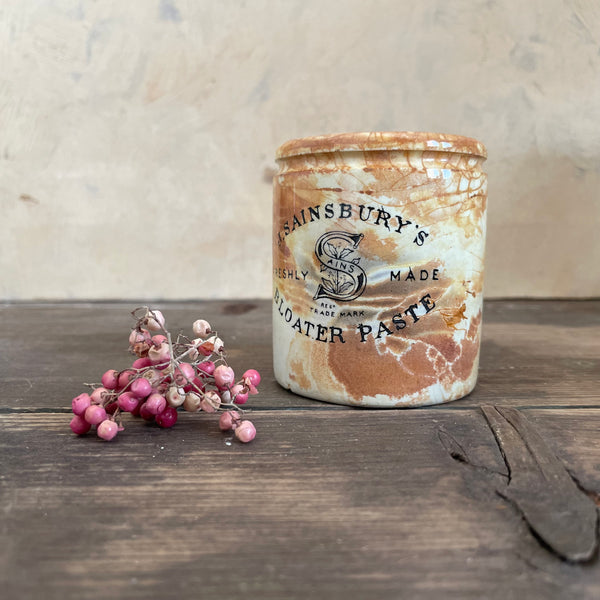 Stained Sainsbury Bloater Paste Pot