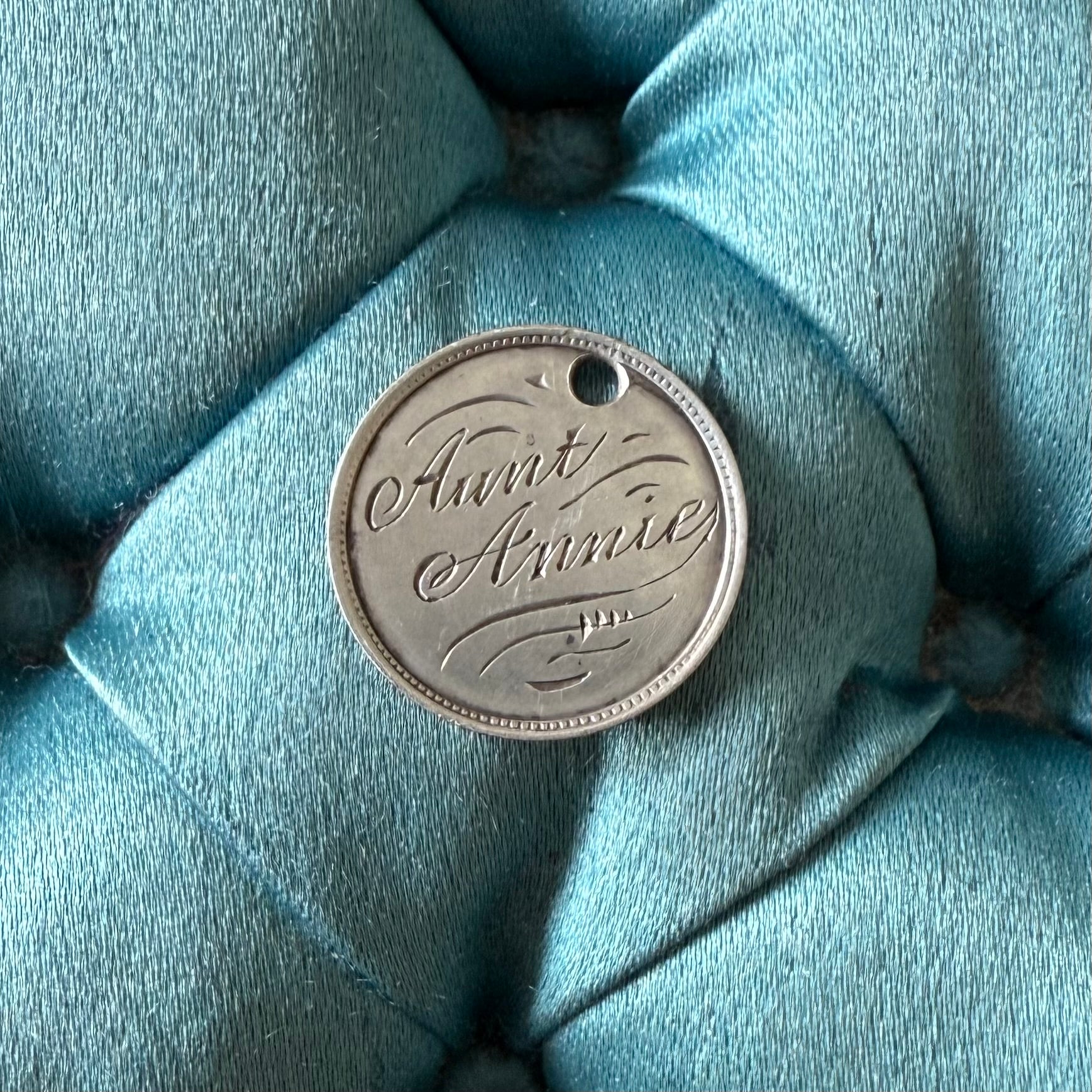 Victorian Aunt Annie Love Token Charm