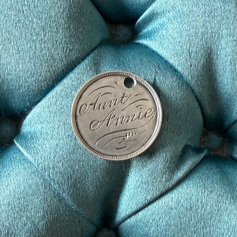Victorian Aunt Annie Love Token Charm