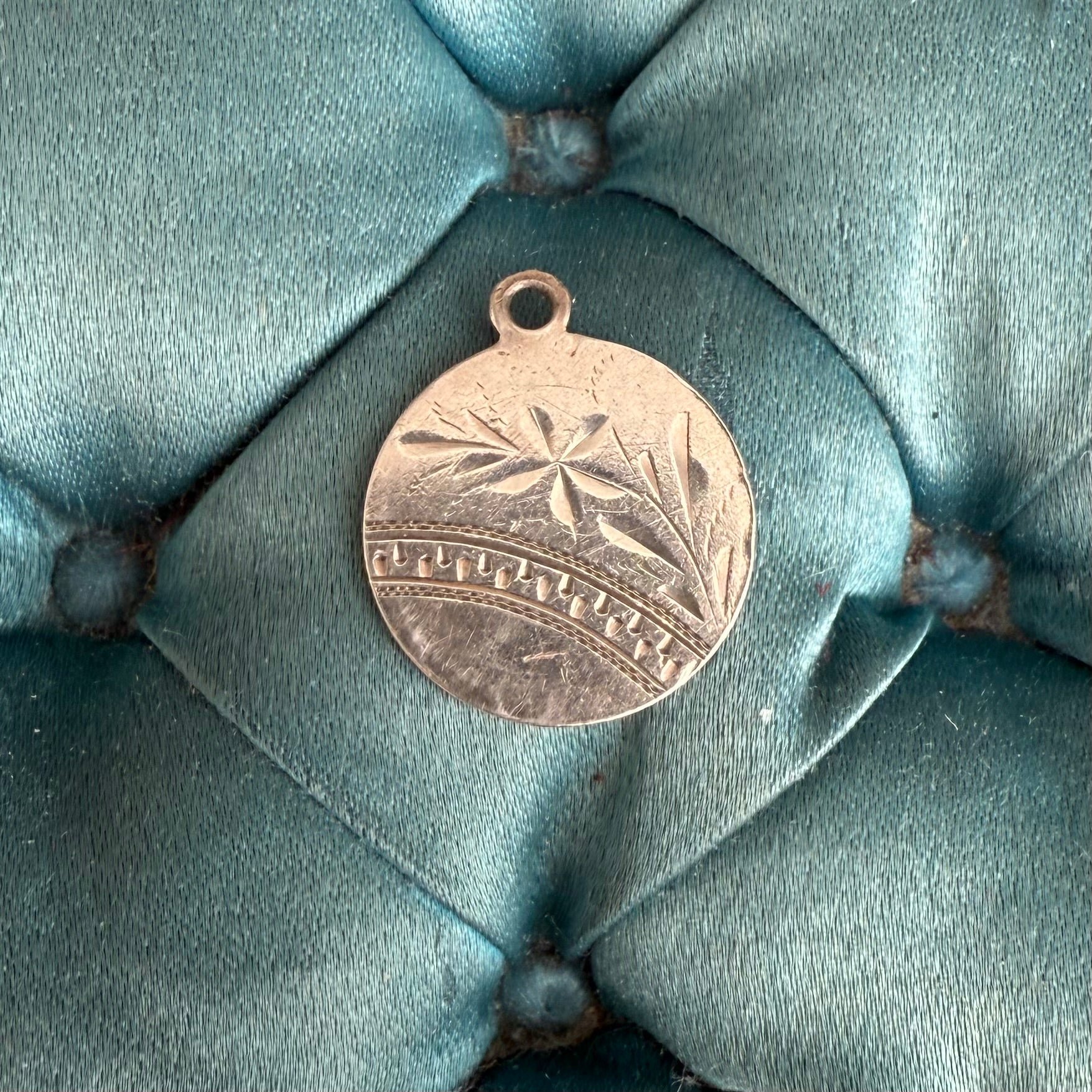 Victorian Floral Love Token Charm