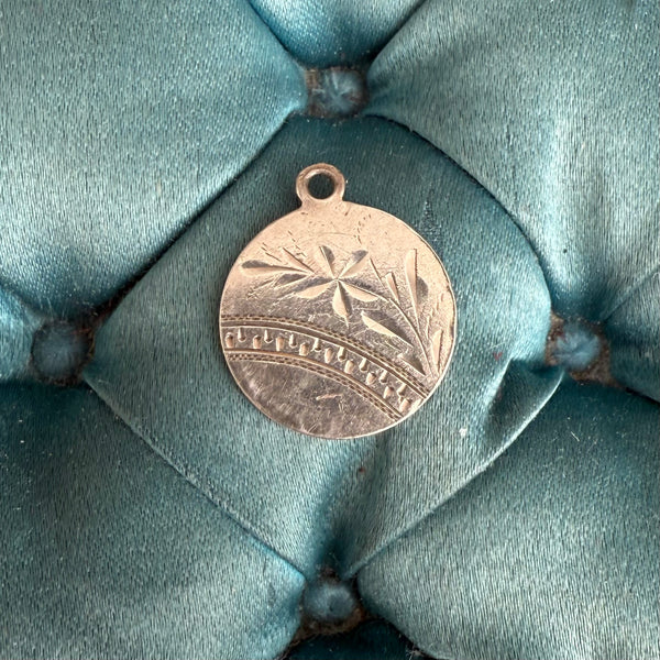 Victorian Floral Love Token Charm