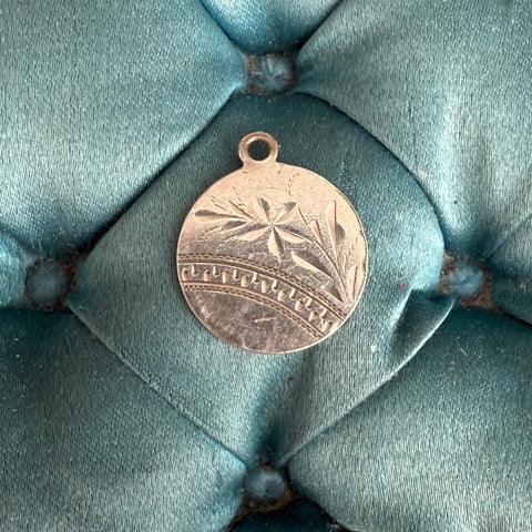Victorian Floral Love Token Charm