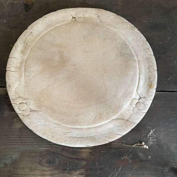 Antique Worn Floral Bread board