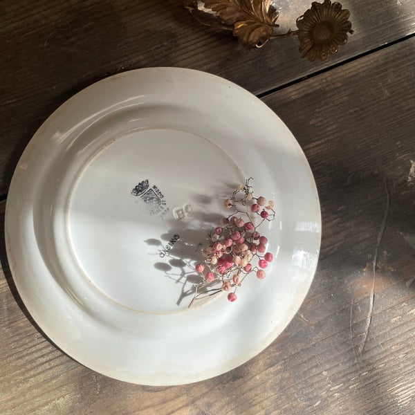 Antique French Pink Plate