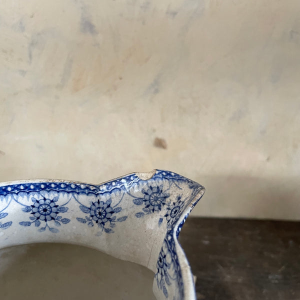 Early Antique Blue Transfer Jug