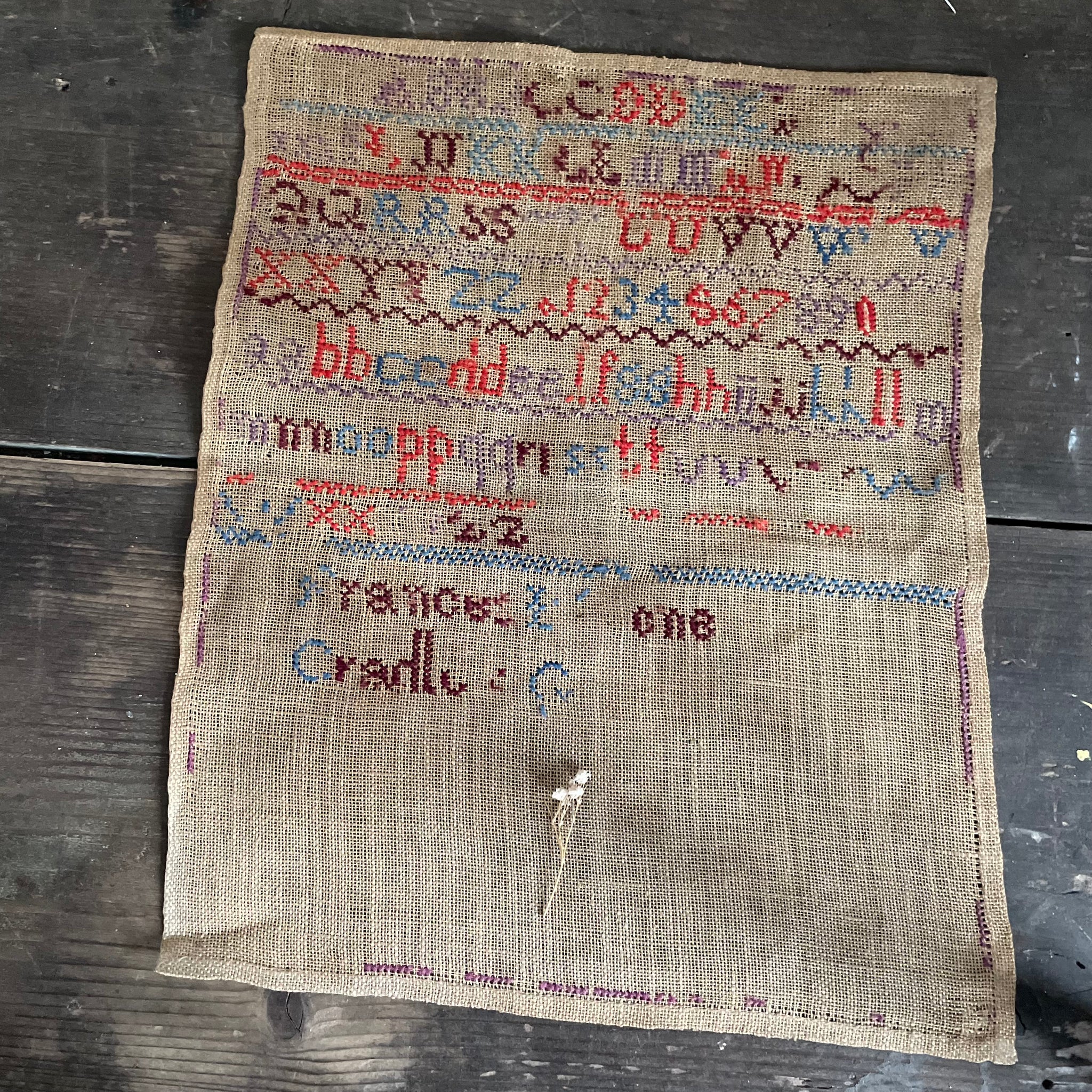 Antique Victorian Sampler