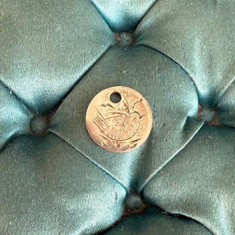 Victorian Bird Love Token Charm