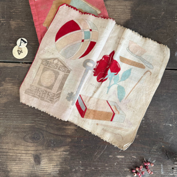 Vintage Fabric Book Story Books