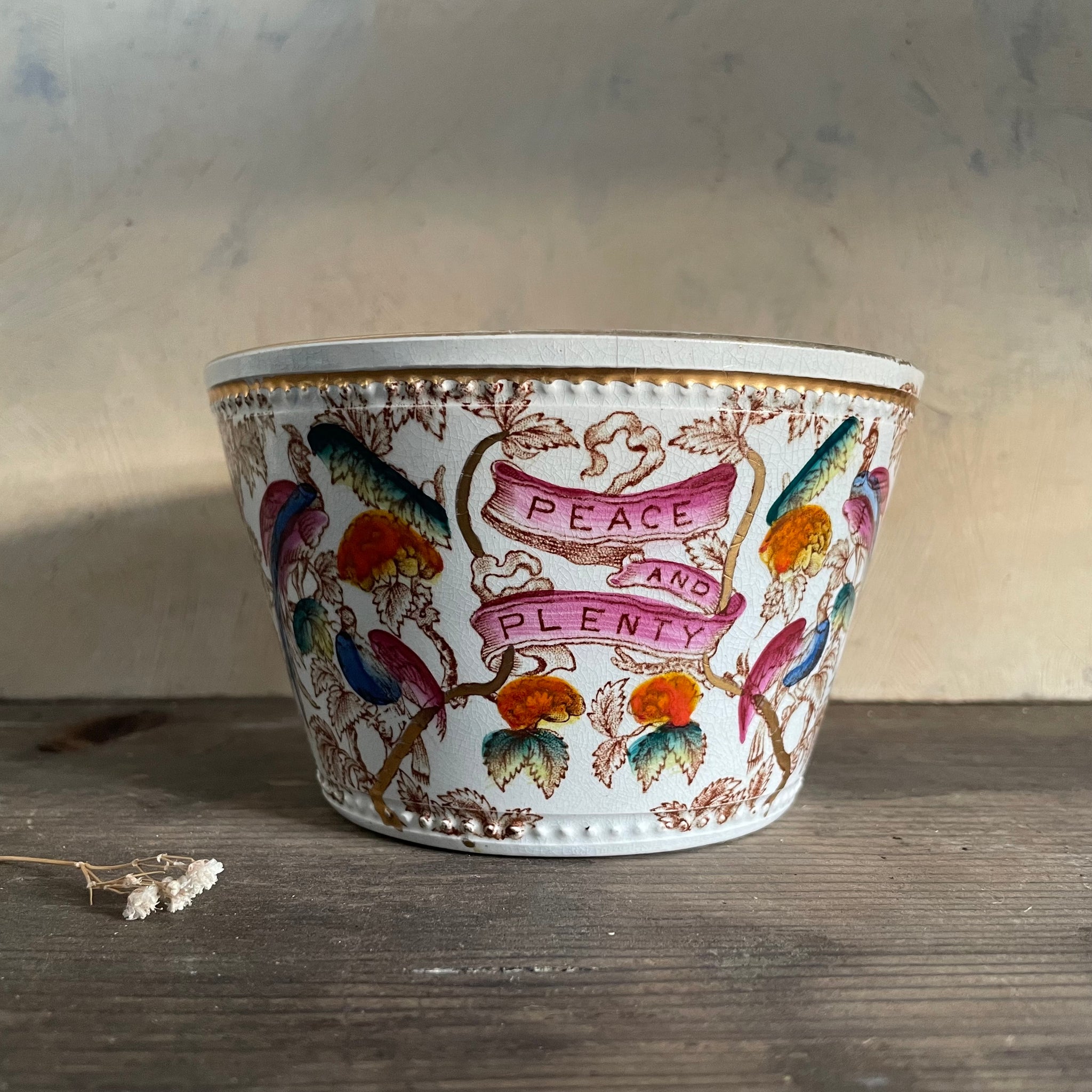 Antique 'Peace & Plenty' Bowl