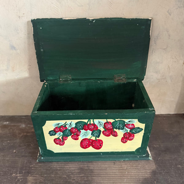 Vintage Strawberry painted box