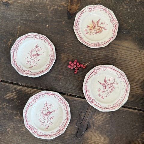 Antique Bird Child Plates