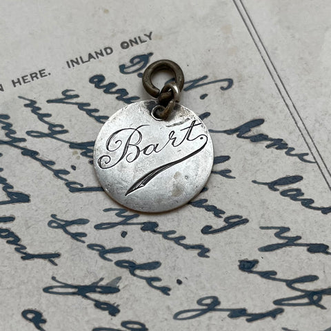 Victorian Bart Love Token Charm