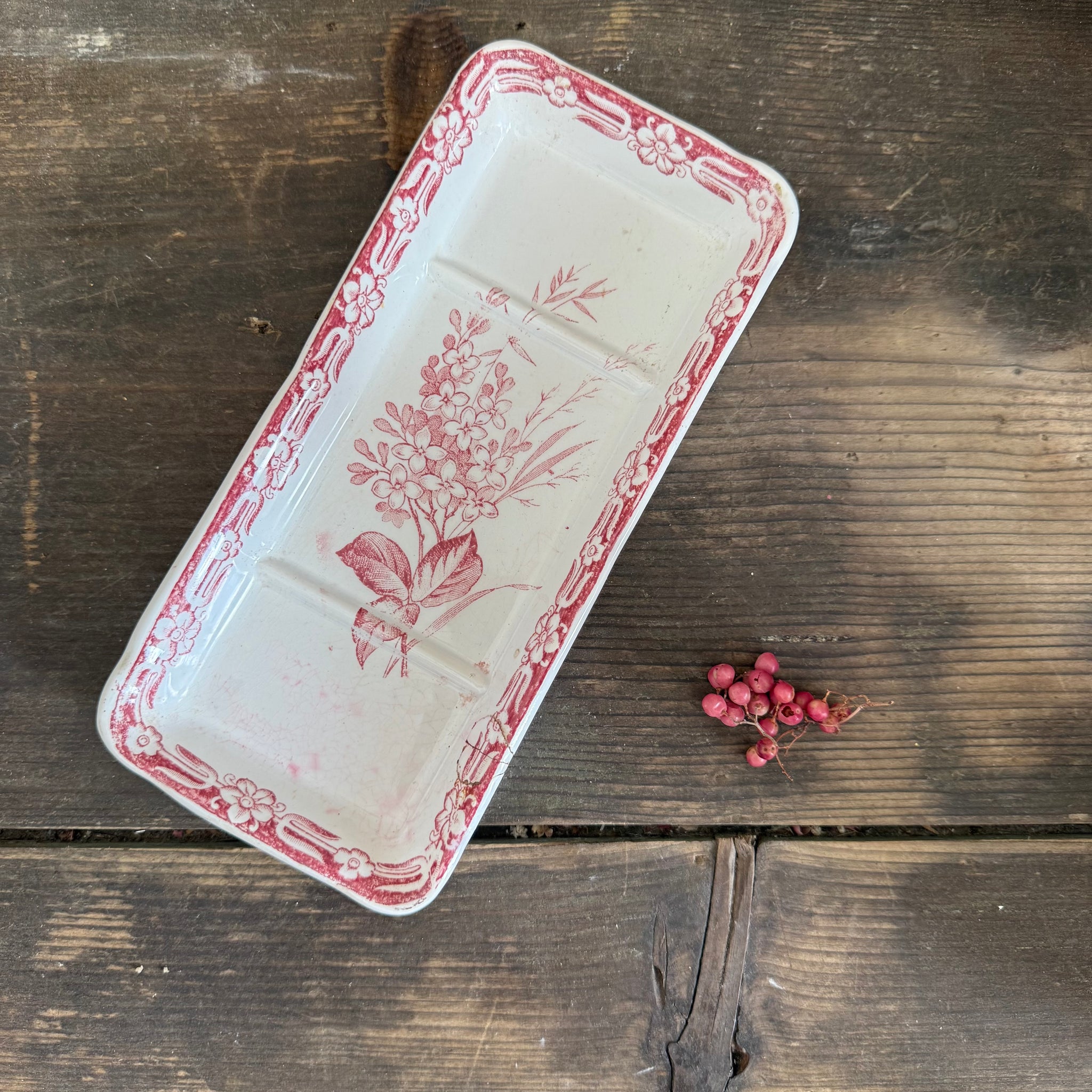 French Antique Rectangle Dish