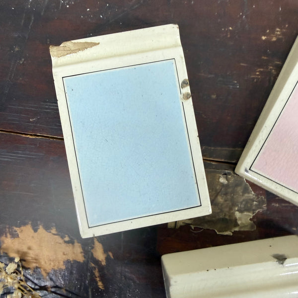 Antique Ceramic Memoranda Block