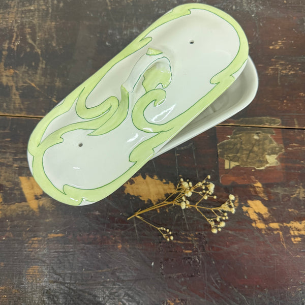 Vintage French Tooth Brush Dish