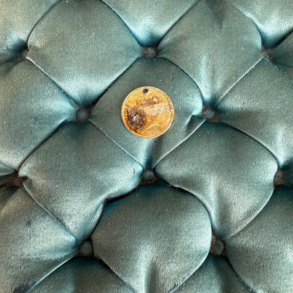 Victorian G Love Token Charm