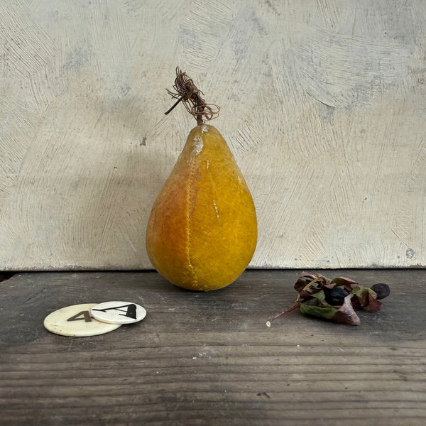 Antique Velvet Pear Pin Cushion