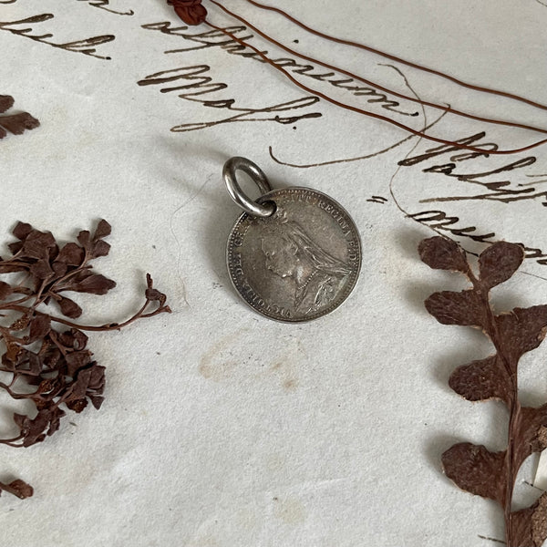 Victorian FM Initial Love Token Charm