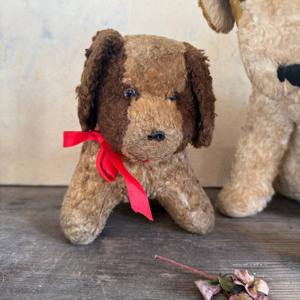 Beautiful Antique Straw Filled Dogs