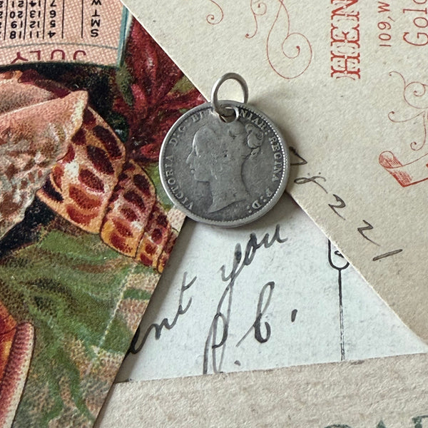 Victorian Brownie Love Token Charm