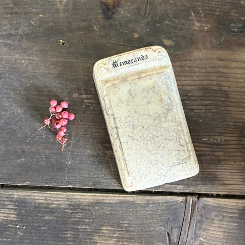 Antique Ceramic Memoranda