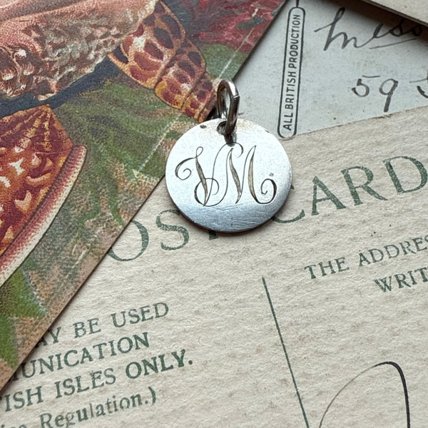 Victorian VM Love Token Charm