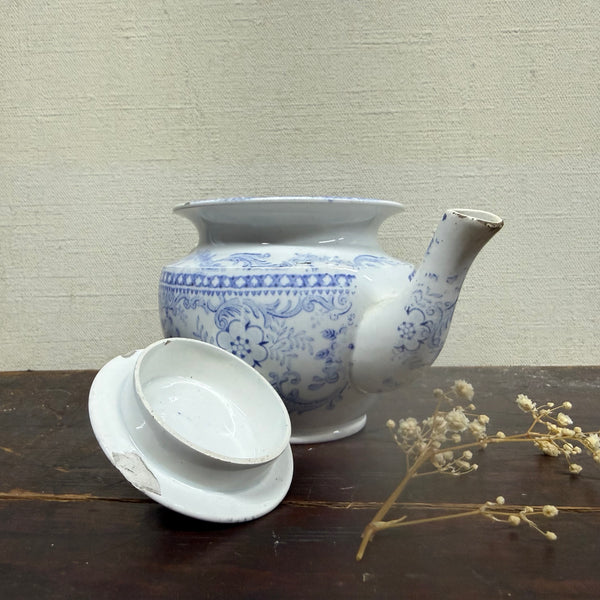 Antique Victorian Blue Childs Tea Pot