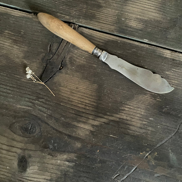 Antique Carved Handle Butter Knife