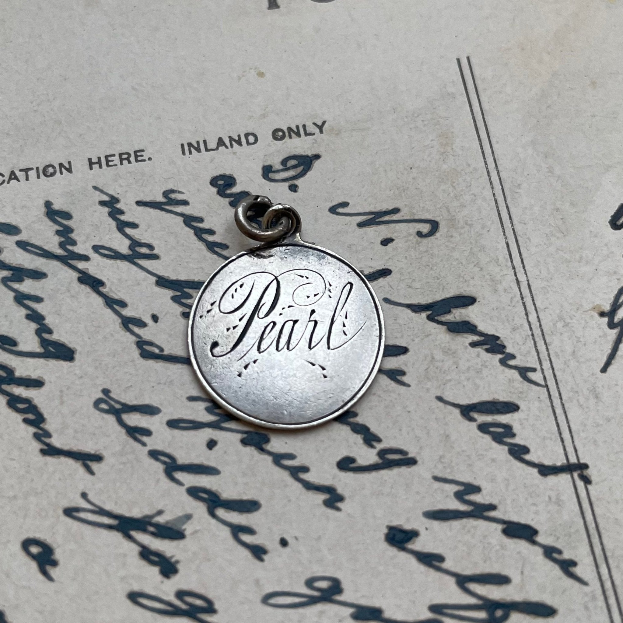 Victorian Pearl Love Token Charm