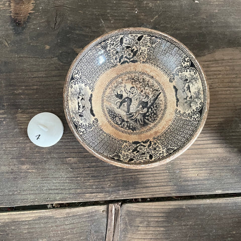 French Antique Stained Dish