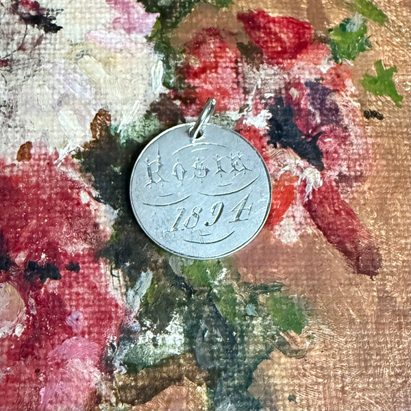 Victorian Rosie 1894 Love Token Charm
