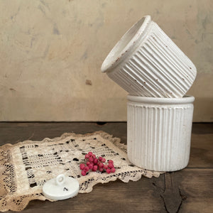 Victorian Ribbed Plain Pots