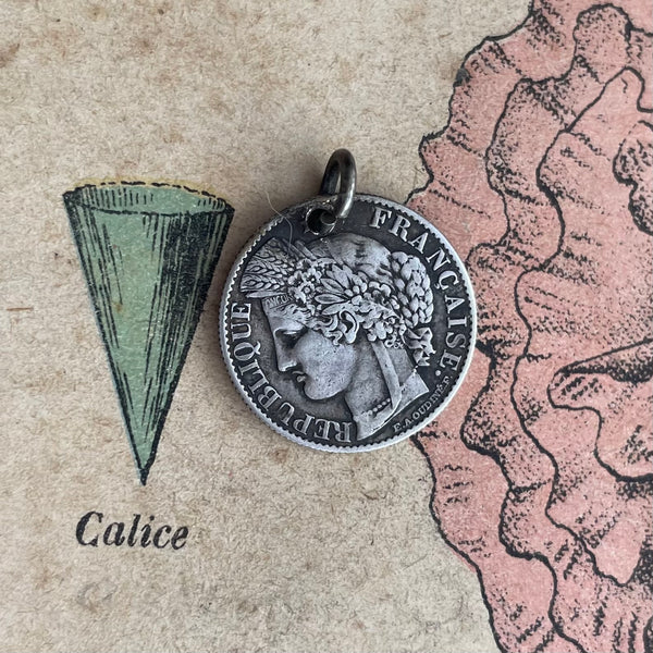 Victorian HB initial Love Token Charm