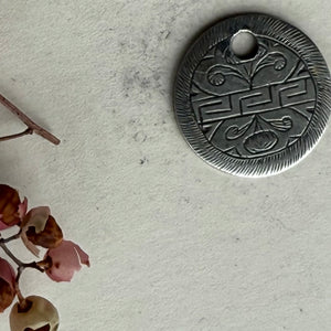 Victorian Patterned Love Token Charm