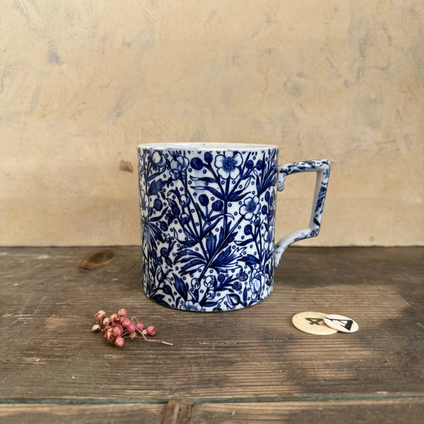 Antique Transfer Floral Mug