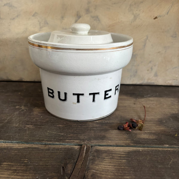 Antique Edwardian Butter Dish