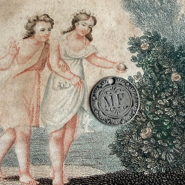 Victorian MF Love Token Charm