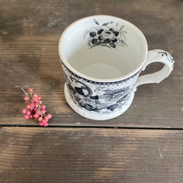 Antique 1840s Floral Cup