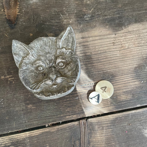 Antique Cat Trinket Dish