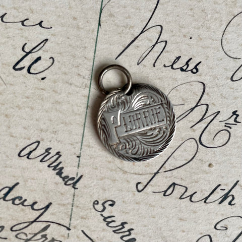 Victorian Florrie Love Token Charm