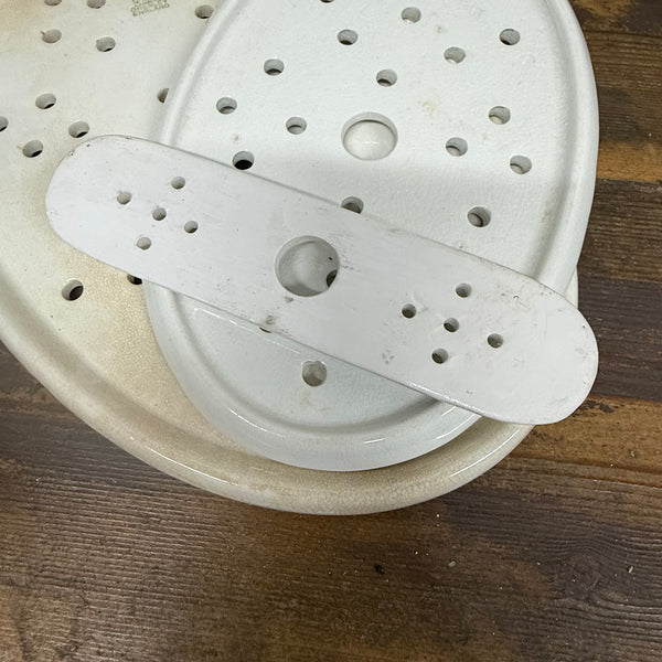 Antique Ceramic Strainer Plate