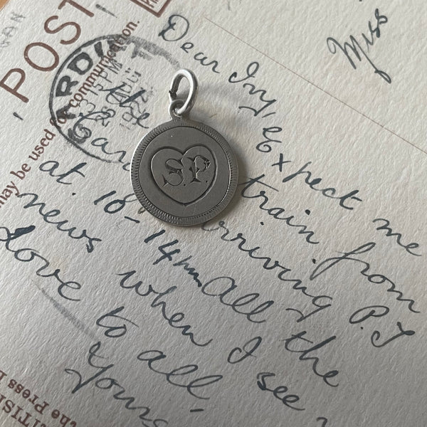 Victorian SP Heart Love Token Charm