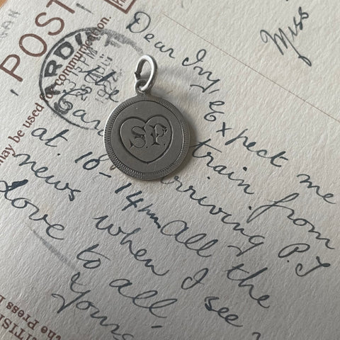 Victorian SP Heart Love Token Charm