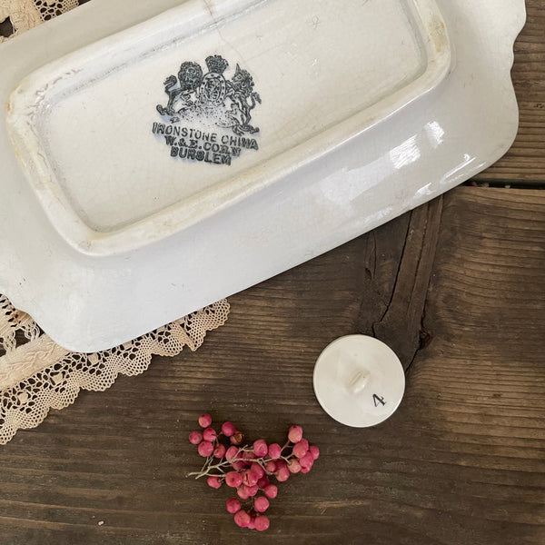 Antique Ironstone Dish