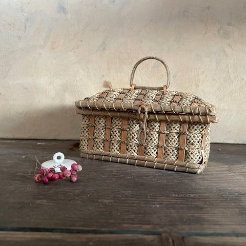 Vintage Rattan Basket