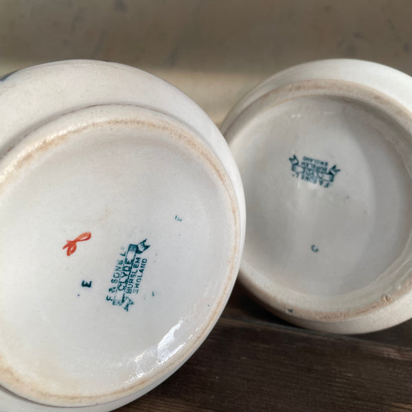 Pair Victorian Patterned Jugs