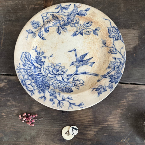 Antique Blue Transfer Plate