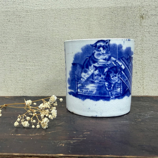 Antique Victorian Cat Cup