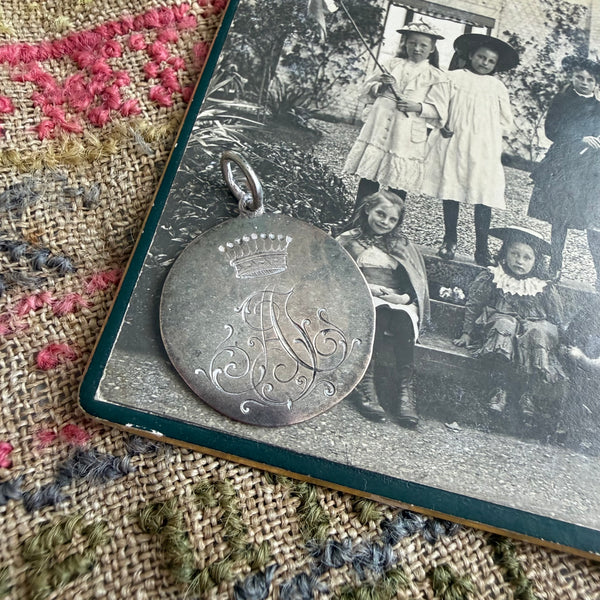 Victorian Crown AT Love Token Charm
