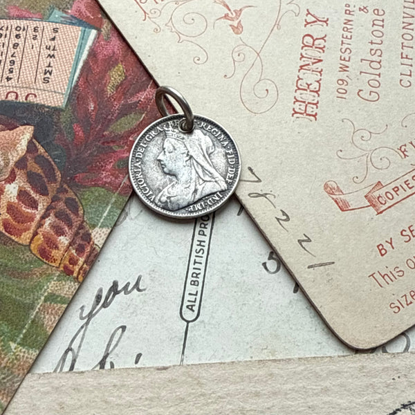 Victorian Aunt Emily Love Token Charm